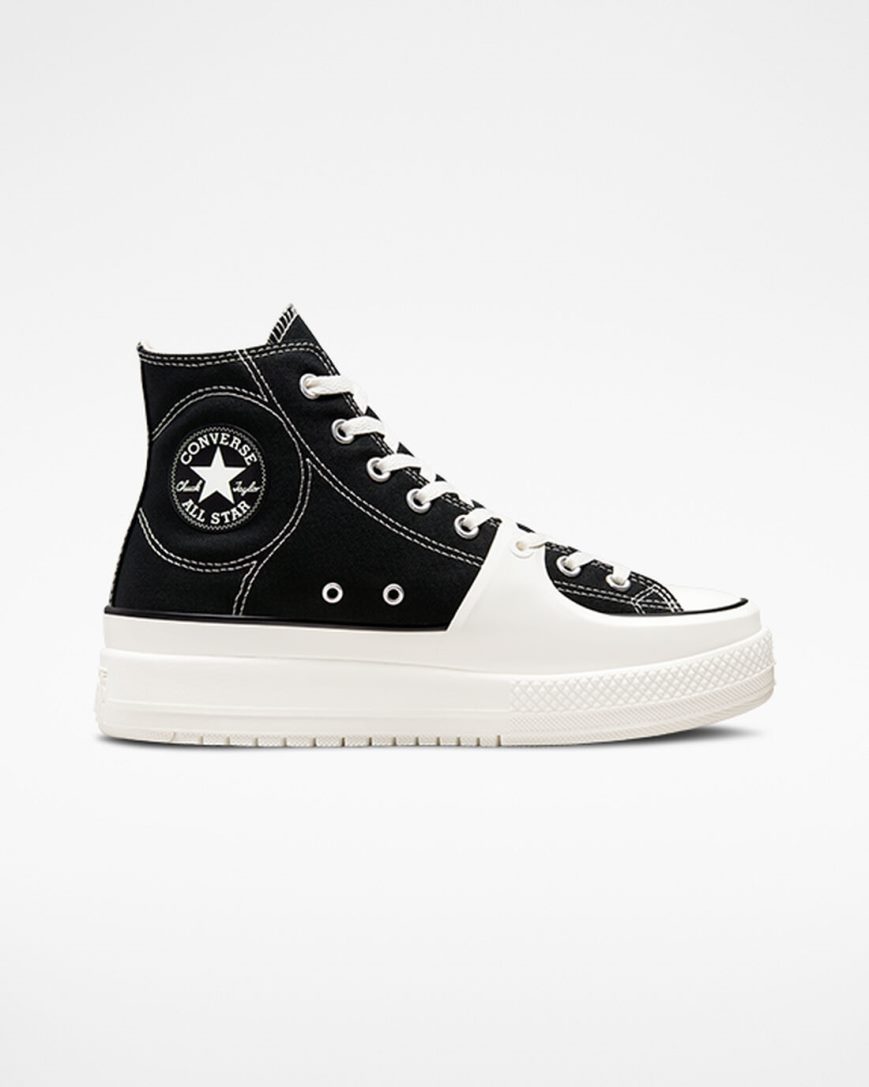 Tenis Converse Chuck Taylor All Star Construct Cano Alto Masculino Pretas Branco | PT Q0987TP